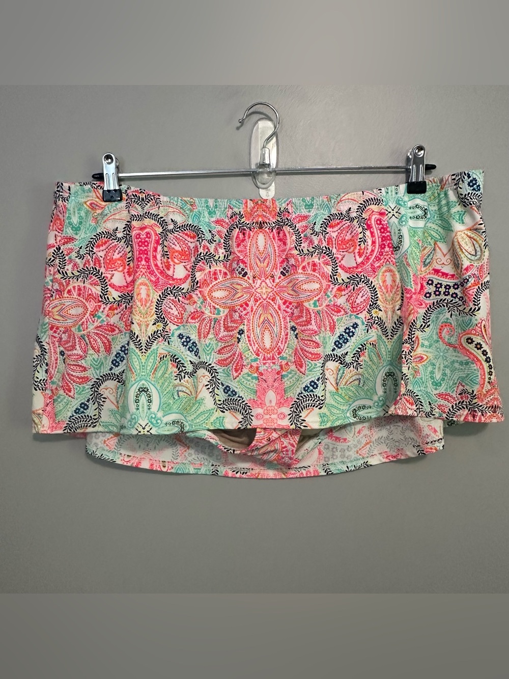 Swim by Cacique Women’s Swim Skirt Bottom Size 22 Multicolor Paisley Plus Size